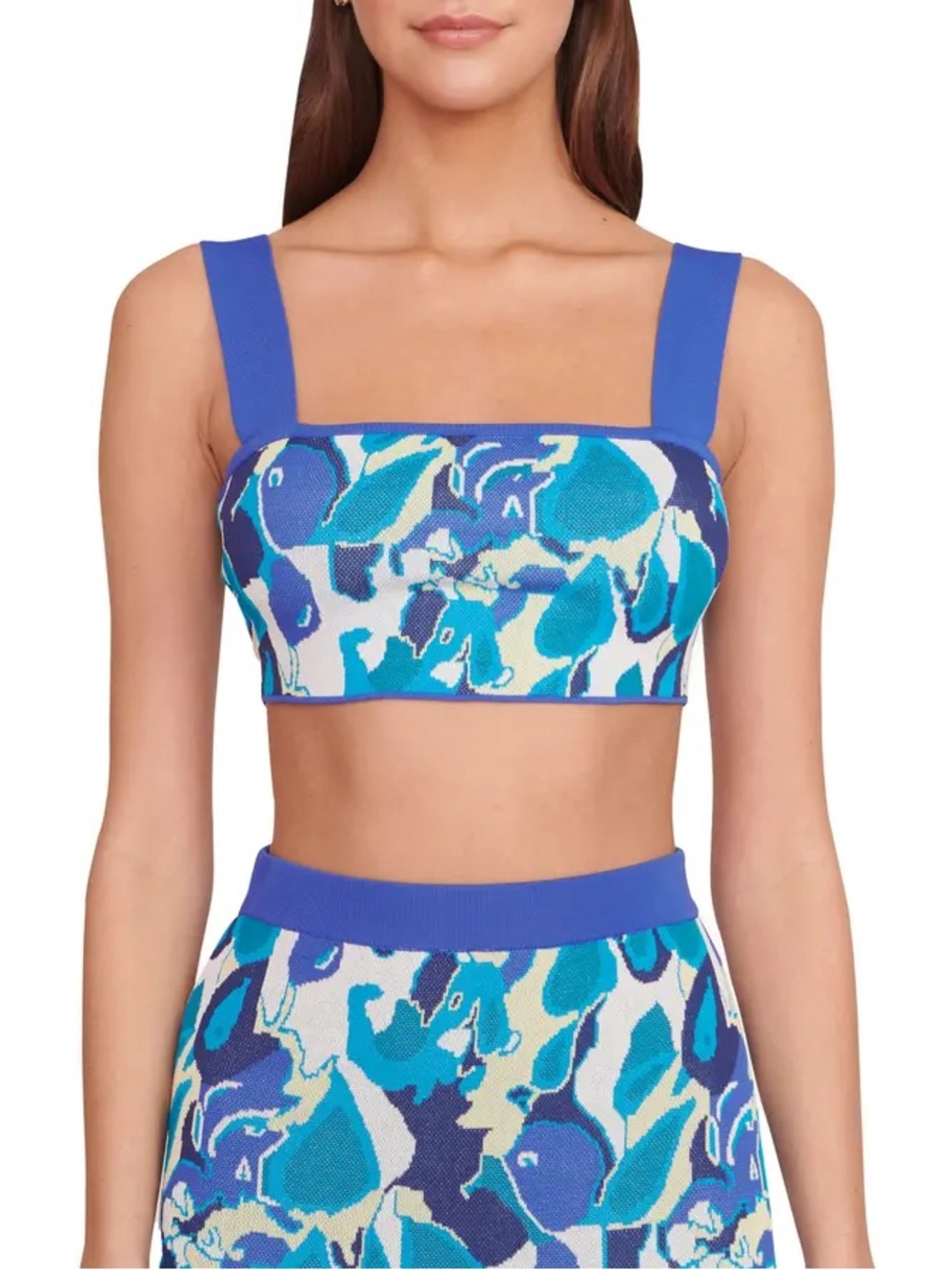 STAUD Women's Zola Knit Crop Top Size Large